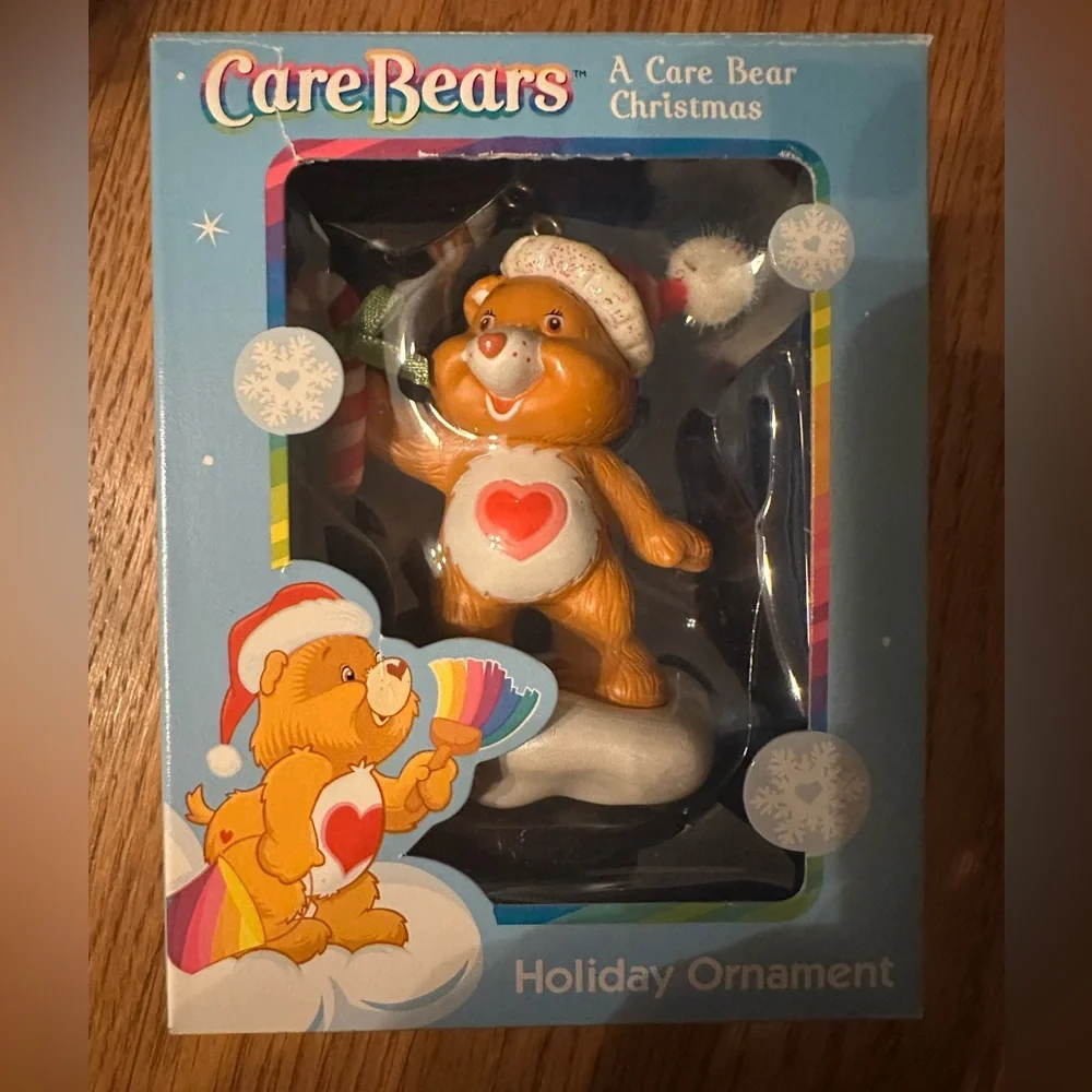 Vintage 2004 Care Bears Tenderheart Bear Holiday Ornament Like New in Box Xmas